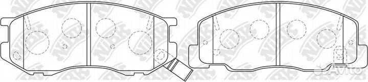 Колодки дисковые nibk PN1404