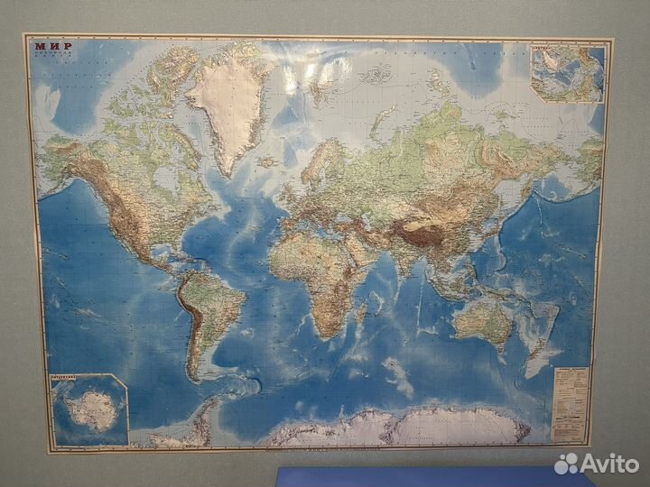 Карта мира на стену