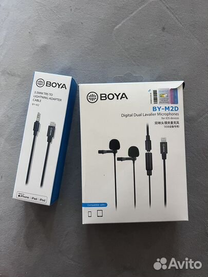 Микрофон петличный boya by m2d