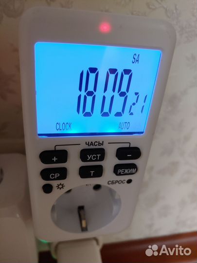 Умная розетка Таймер Robiton EL-04 с подсветкой