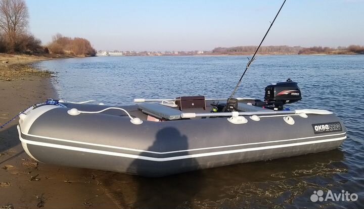 Надувная лодка пвх нднд с мотором