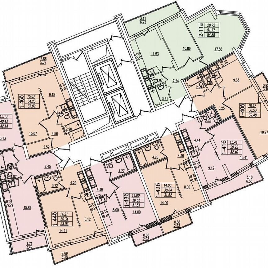 1-к. квартира, 35,6 м², 17/22 эт.