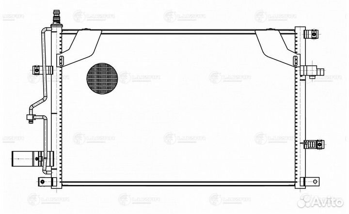 Радиатор кондиционера Volvo XC70