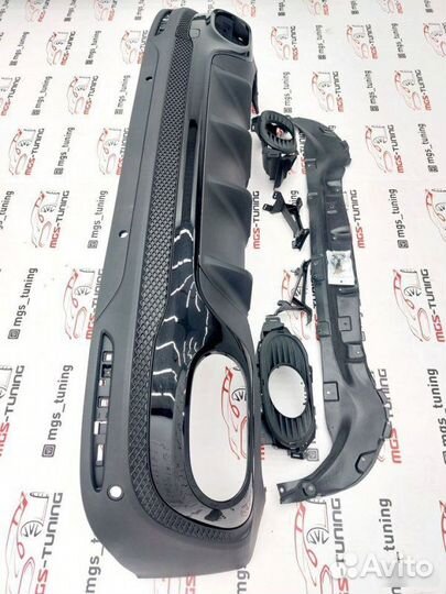 Диффузор 35 AMG черный Mercedes GLB X247