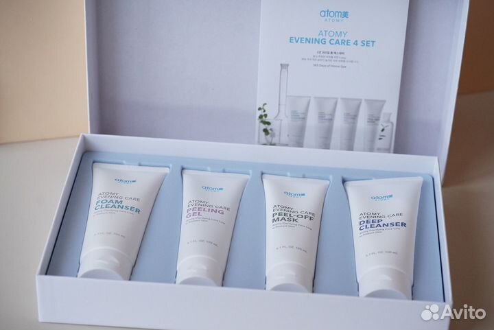 Нaбop косметики evening carе 4 sет от Aтоми