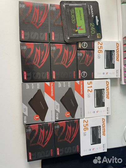 SSD новые 256/512GB