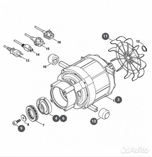 Мойка Stihl RE98 электродвигатель