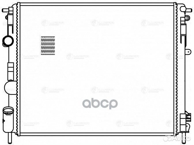 Радиатор охлаждения двигателя renault logan 04