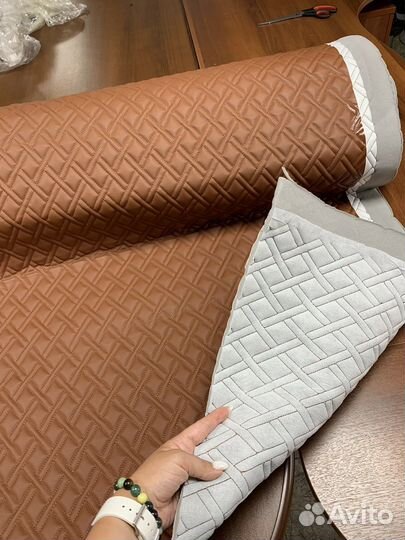 Стеганная экокожа турция