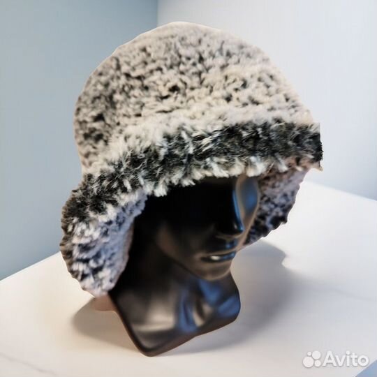 Шляпа женская вязаная эко мех. Свяжу на заказ