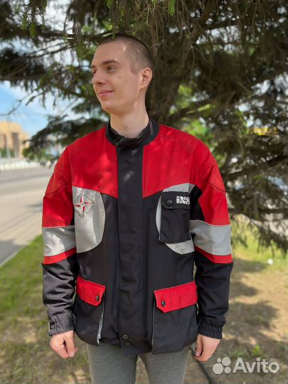 Мото куртка текстиль с пробегом xxxl