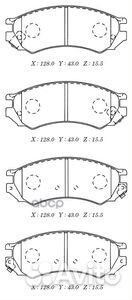 Колодки торм.пер. nissan Primera 1.6/2.0/D 4x4