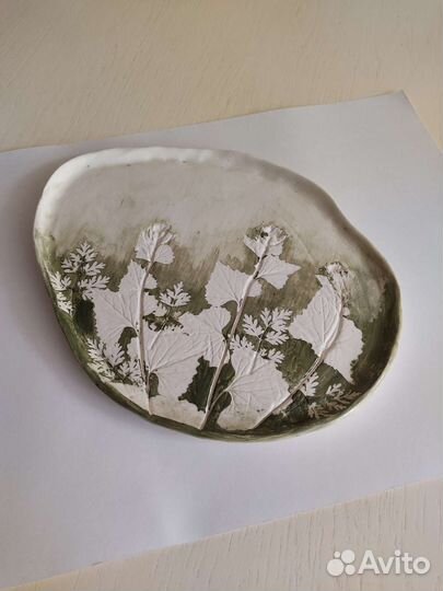 Керамика ручной работы тарелка для сыра конфет