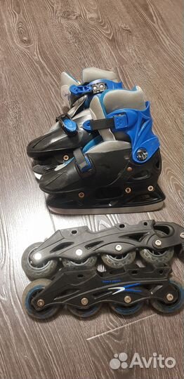 Коньки ролики 2 в 1 детские