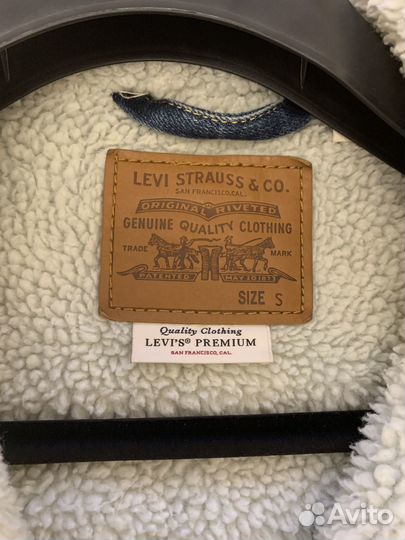 Утепленная Джинсовая Куртка Levis Sherpa Оригинал
