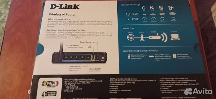 Wifi роутер d link