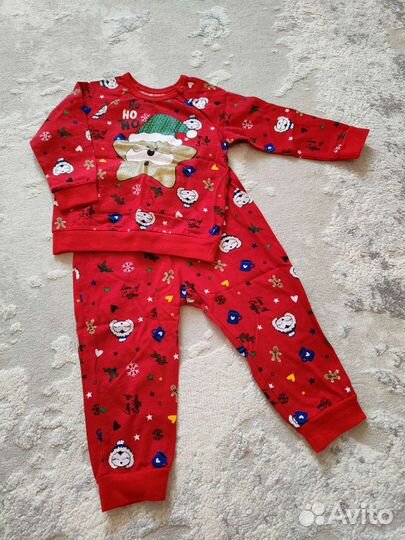 Новогодняя детская пижама clever