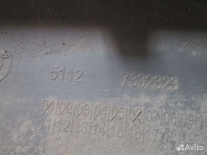 Юбка бампера задняя Bmw X1 F48 2014 спойлер