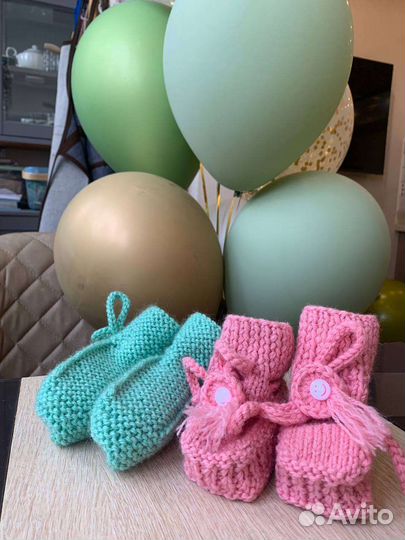 Вяжу пинетки на заказ для малышей