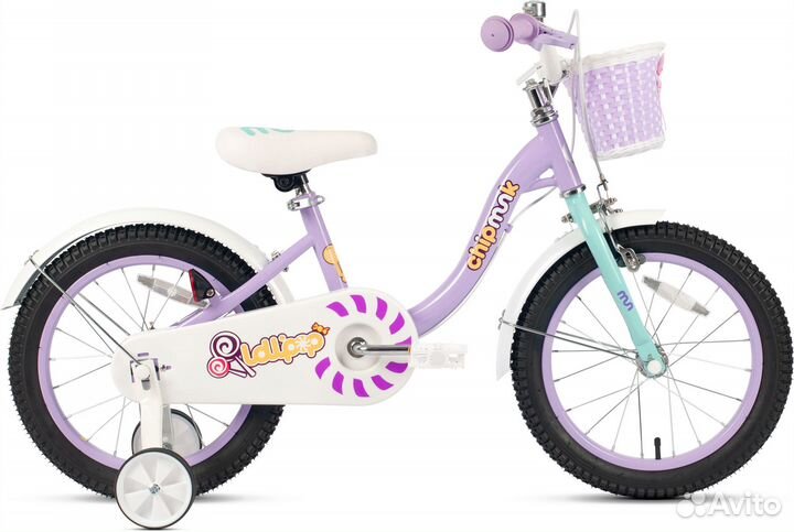 Велосипед Royal Baby Chipmunk MM 16 фиолетовый Soc