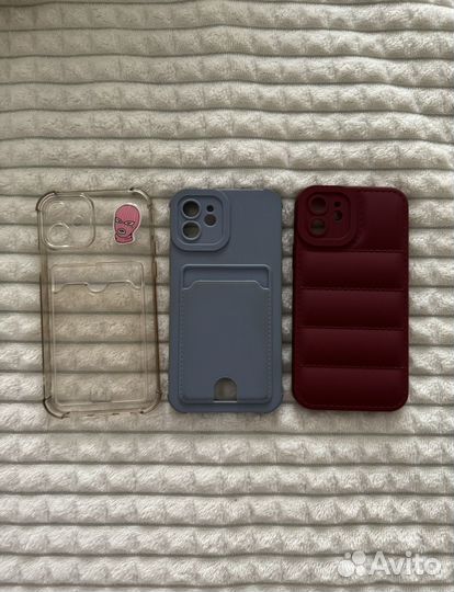 Чехлы на iPhone 12 3 шт