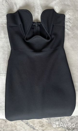 Новогоднее платье Вечернее платье в пол черное 42