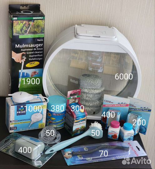 Аквариум AA-Aquarium Deco Mini 10л белый