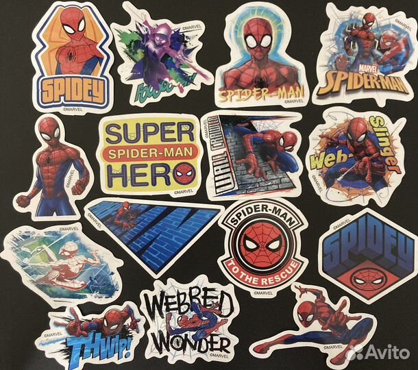 Наклейки Человек-Паук (Spider-man). Marvel