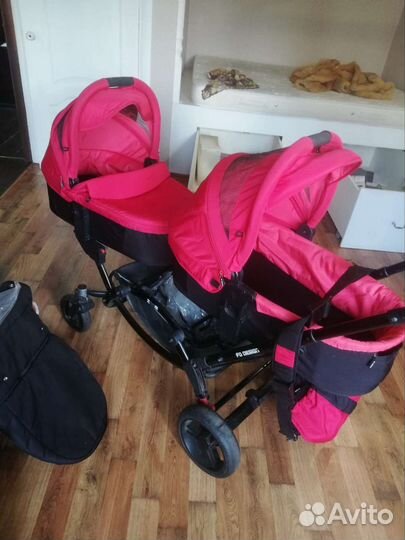 Коляска для двойни или погодок 2 в 1