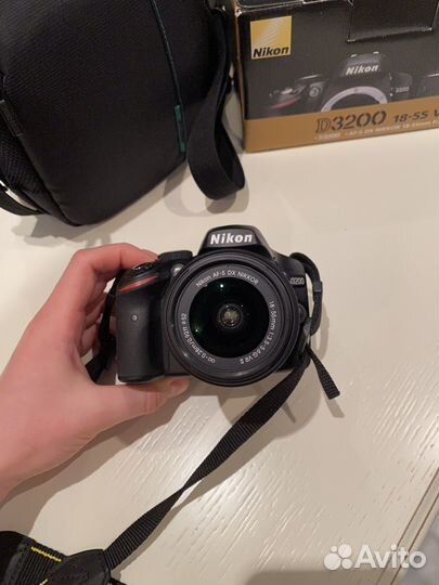 Фотоаппарат Nikon D3200 + 18-55mm VR II Black KIT