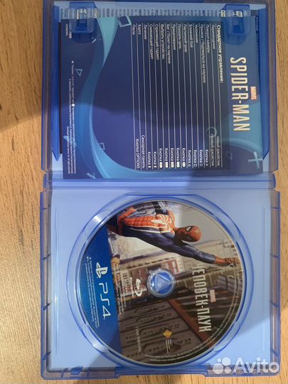 Диск на ps4 человек паук