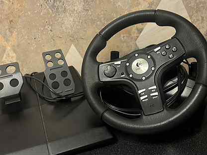 Игровой руль logitech driving force ex