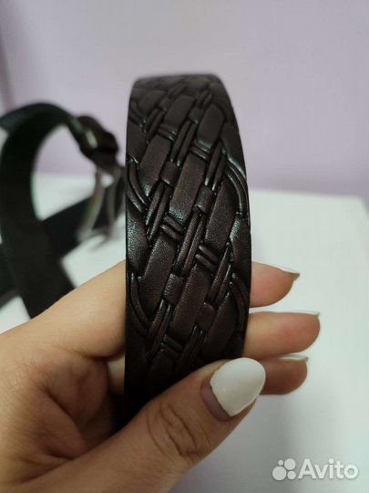 Мужской ремень из натуральной кожи новый