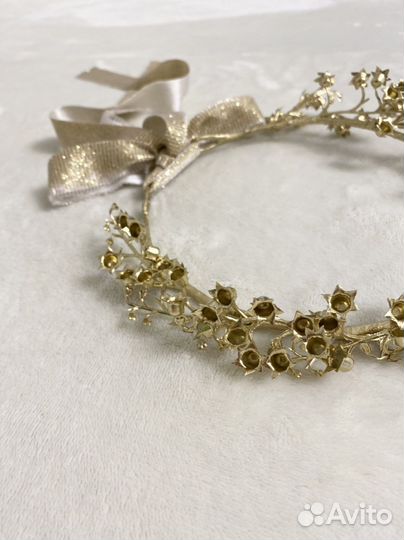 Золотой венок ободок