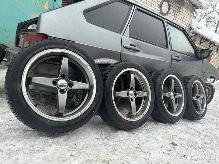 Литые диски R17 4x100 на зимней резине