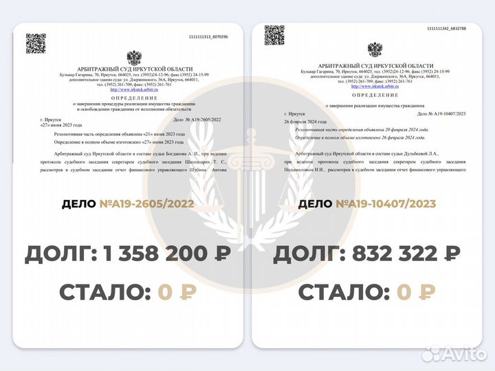 Банкротство / Спишем ваши кредиты и долги