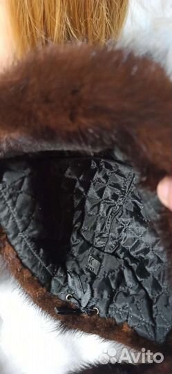 Шапка женская зимняя мех норки 56рр бу