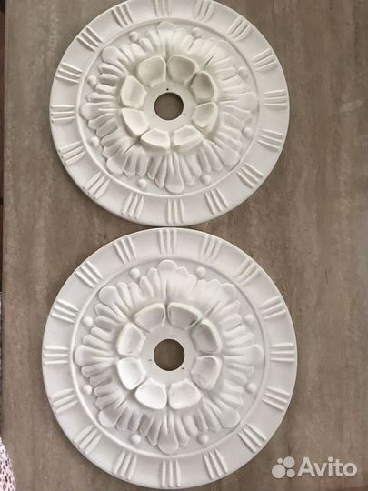 Потолочное пластиковое украшение времен СССР