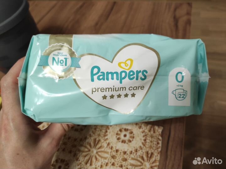 Подгузники pampers premium care 0