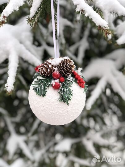 Новогодние игрушки, ёлочные шары ручной работы