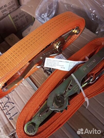 Ремни стяжные 5т 10м (новые, опт, розница)