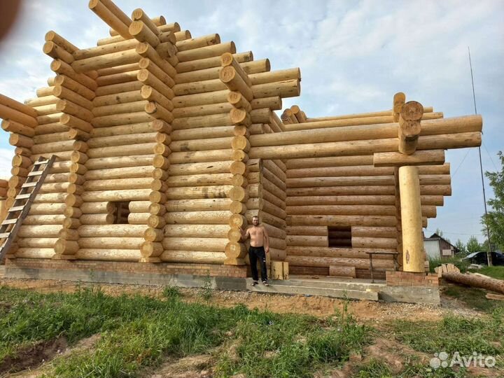 Срубы домов и бань