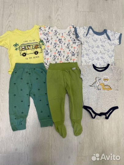 Вещи пакетом на мальчика 68 74