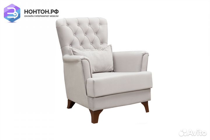 Кресло Ирис светло-серое