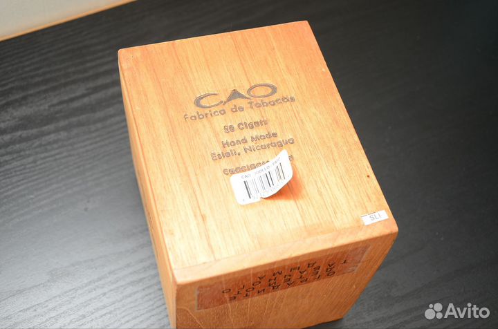 Коробка из под сигар C.A.O. с выдвижными полками