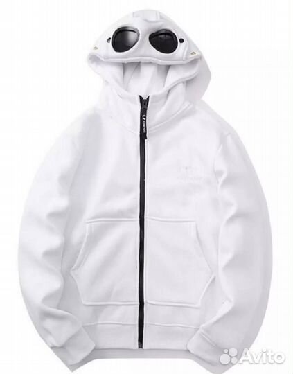 Zip Hoodie C.P Company black, white (Арт.22956)