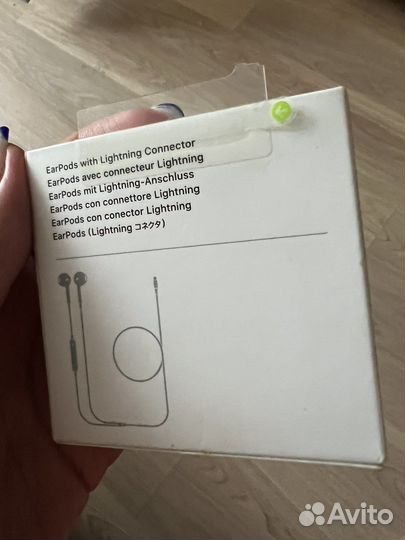 Наушники apple earpods lightning