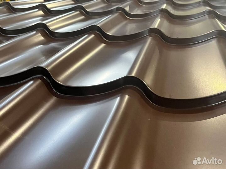 Металлочерепица Коричневая