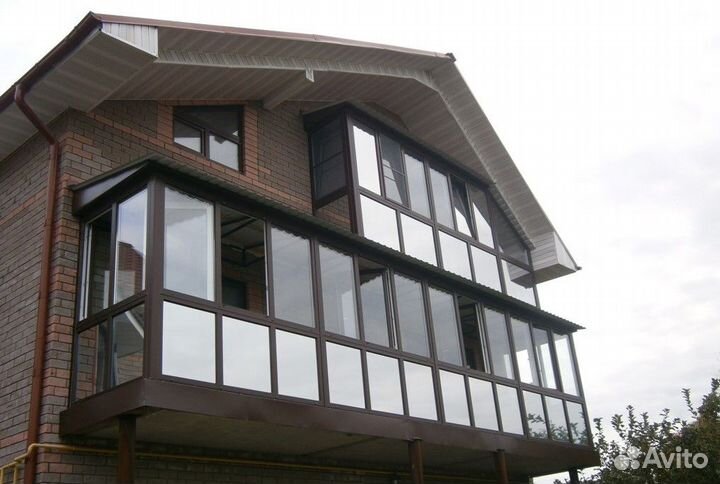 Балкон в дачном доме 1800*1600