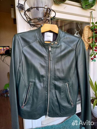 Кожаная куртка Mango